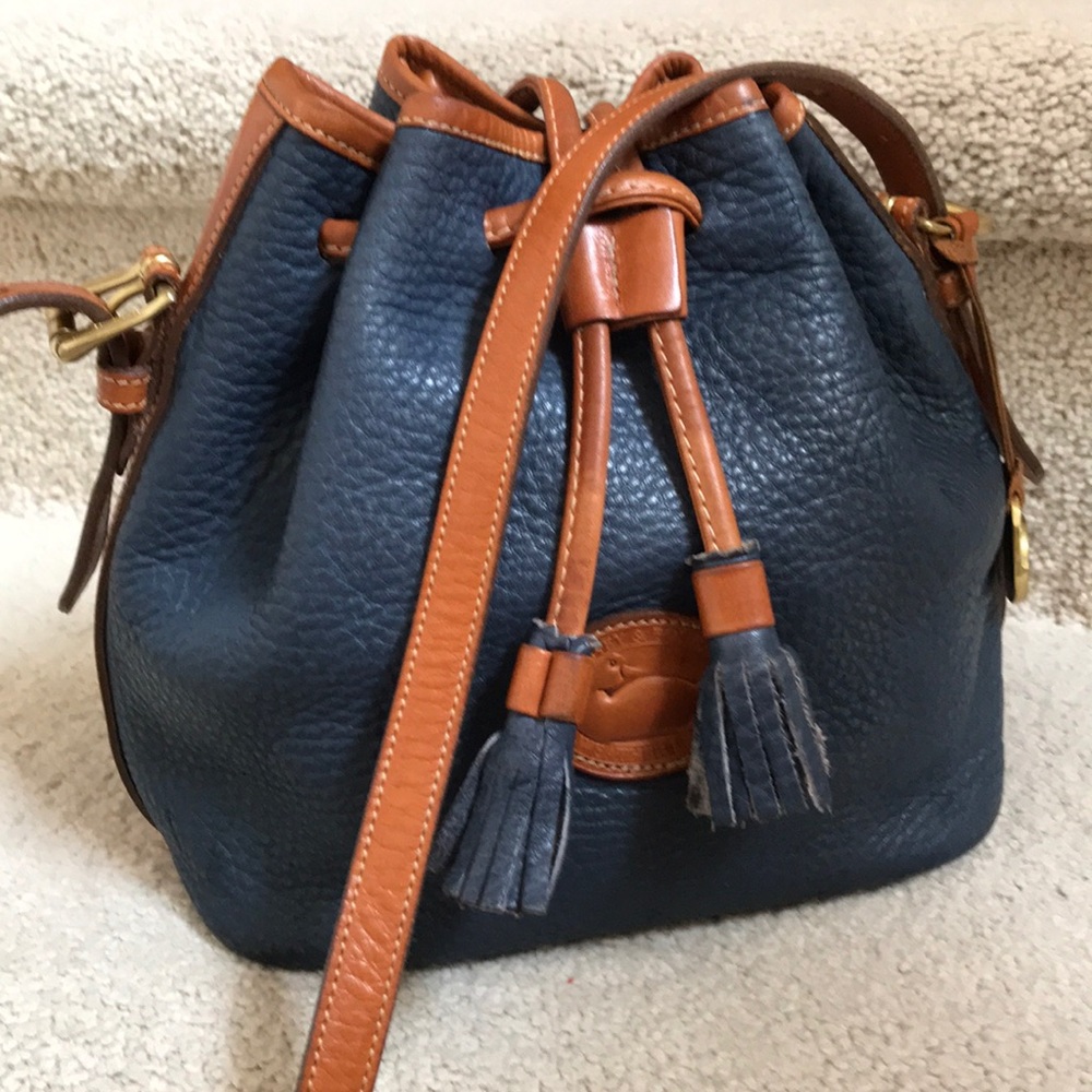 RARE VTG DOONEY DRAWSTRING BAG AIR FORCE BLUE MINT